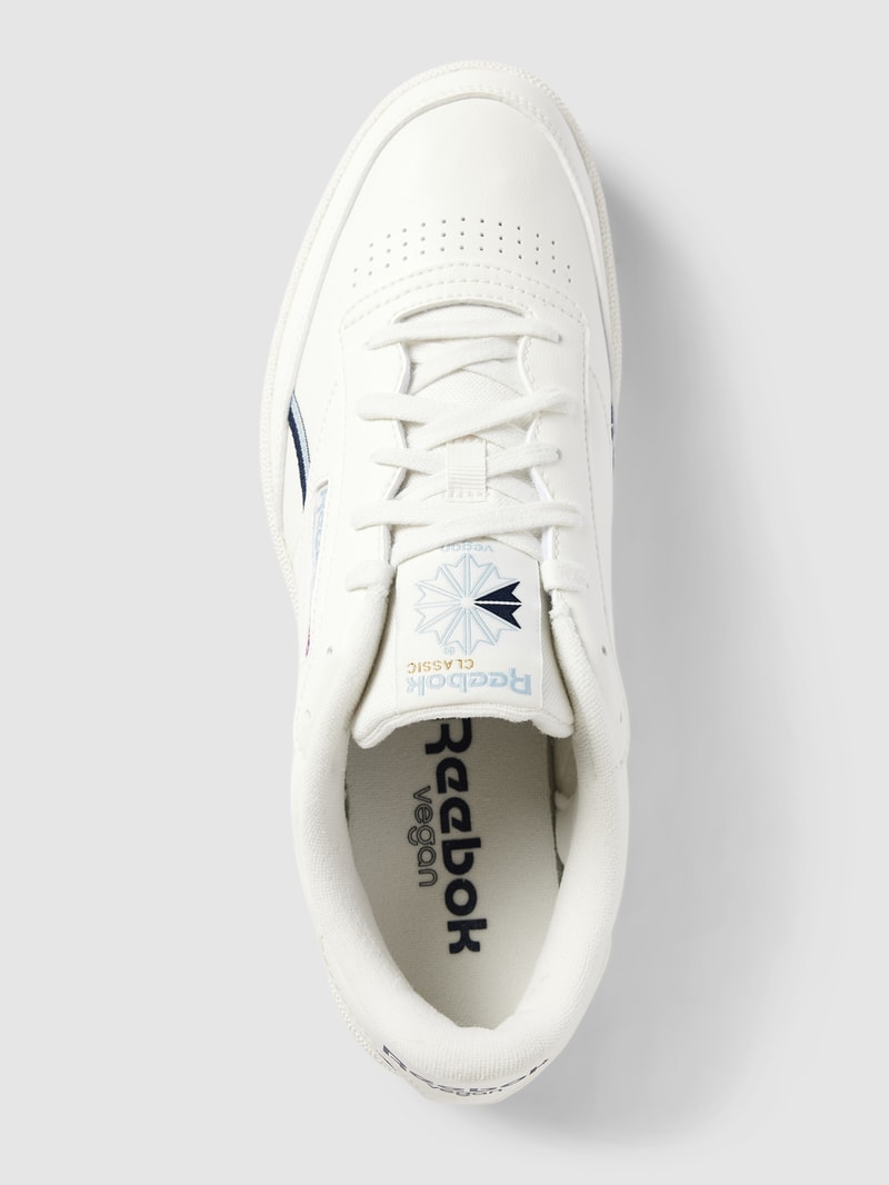 Sneaker mit Label-Details Modell 'Club' in weiß