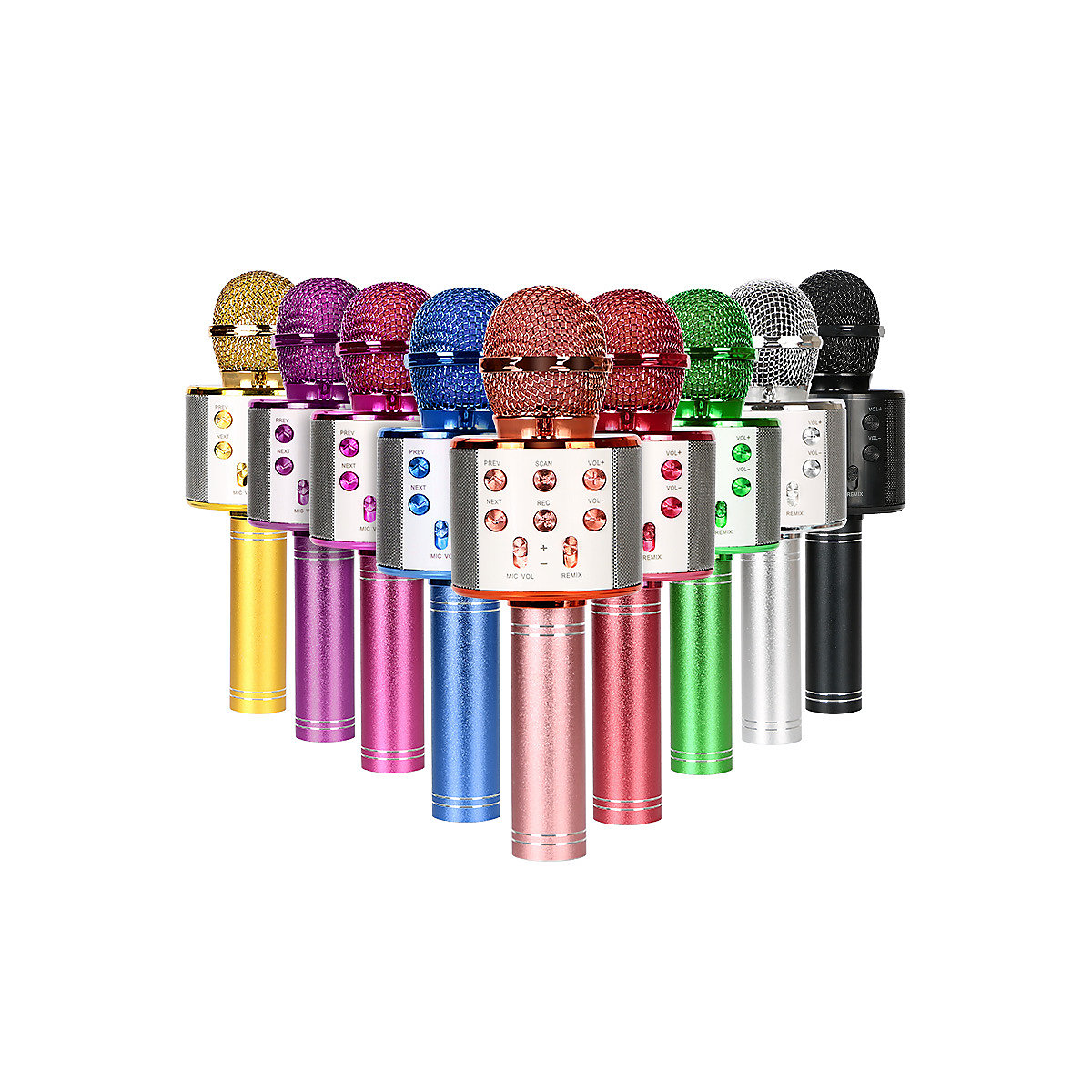 Wireless Bluetooth Karaoke Mikrofon Handheld Pro Lautsprecher Handheld Mic USB-Player KTV