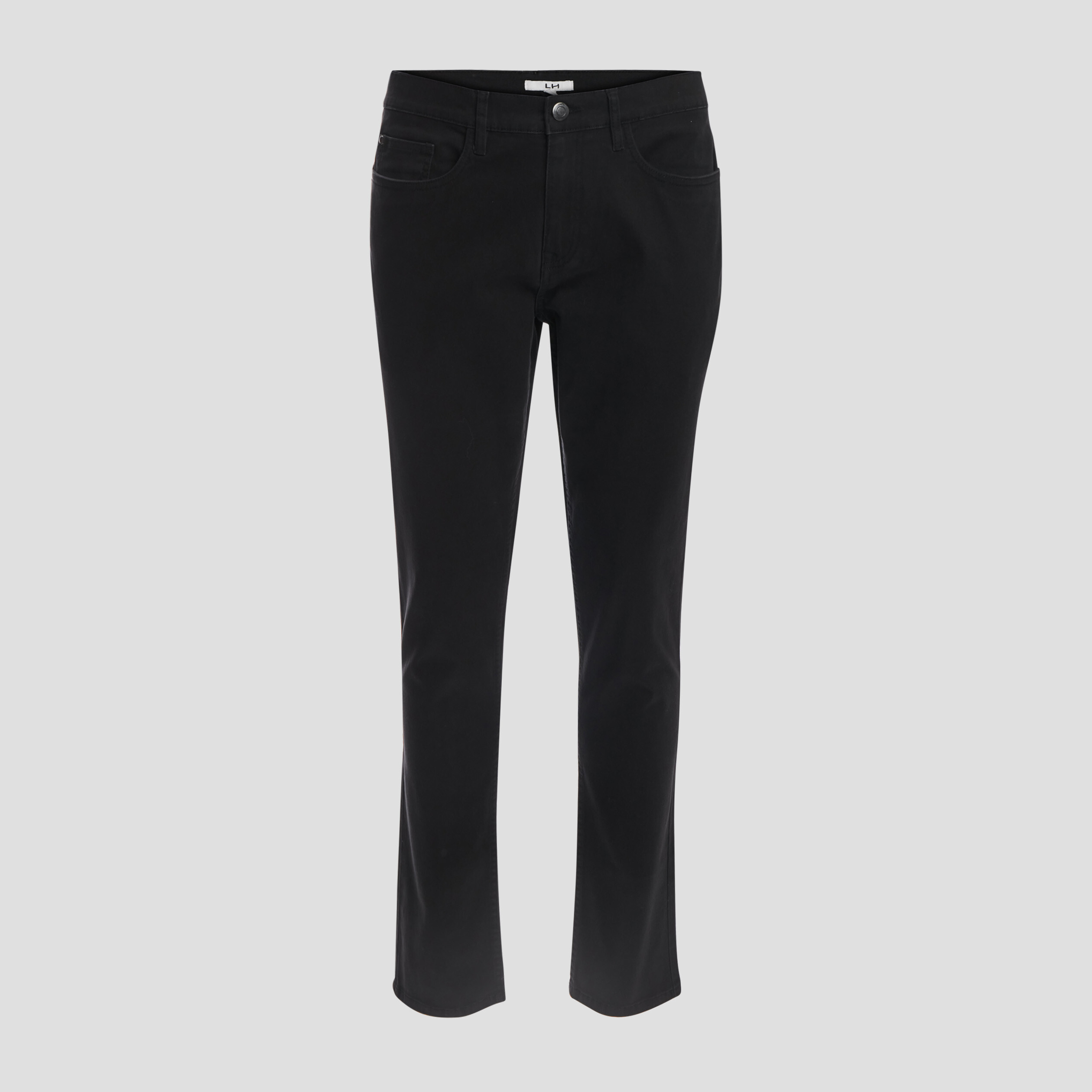 Pantalon droit en coton noir homme | La Halle