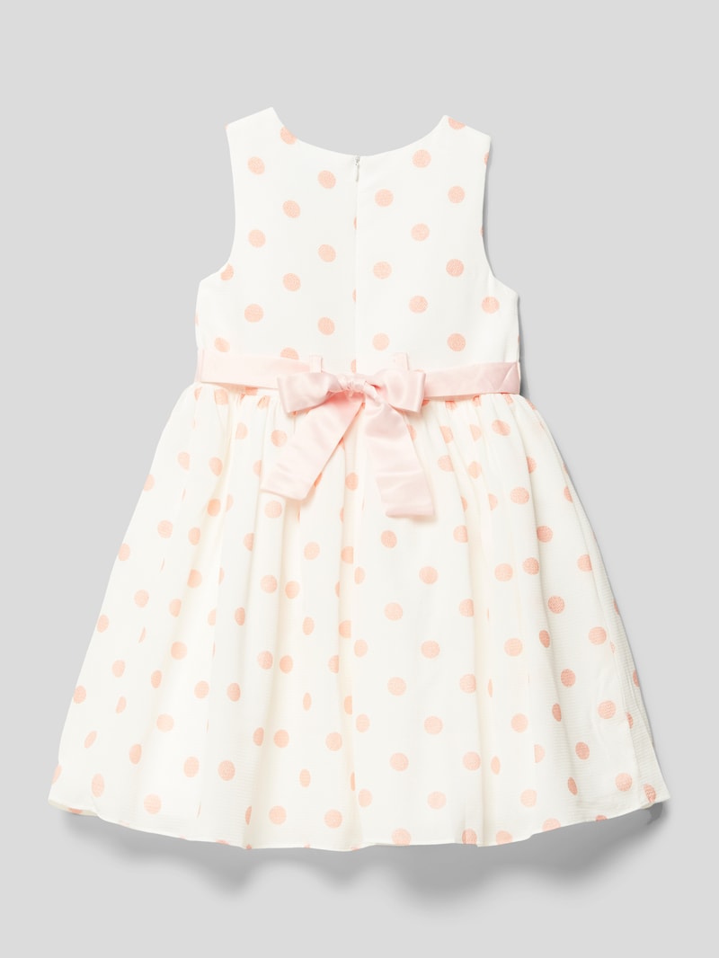 Kleid mit Polka Dots in rosé