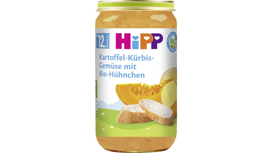 HiPP Menüs 250g: Kartoffel-Kürbis-Gemüse mit Bio-Hühnchen 250 g