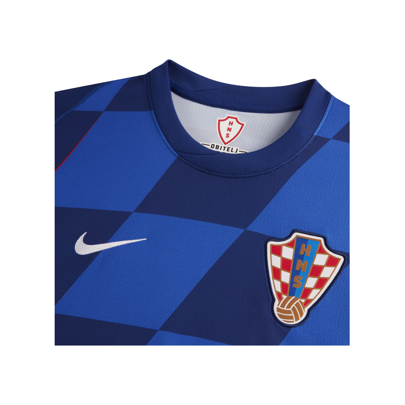 Nike Kroatien Trikot Away EM 2024 Blau Weiss F405