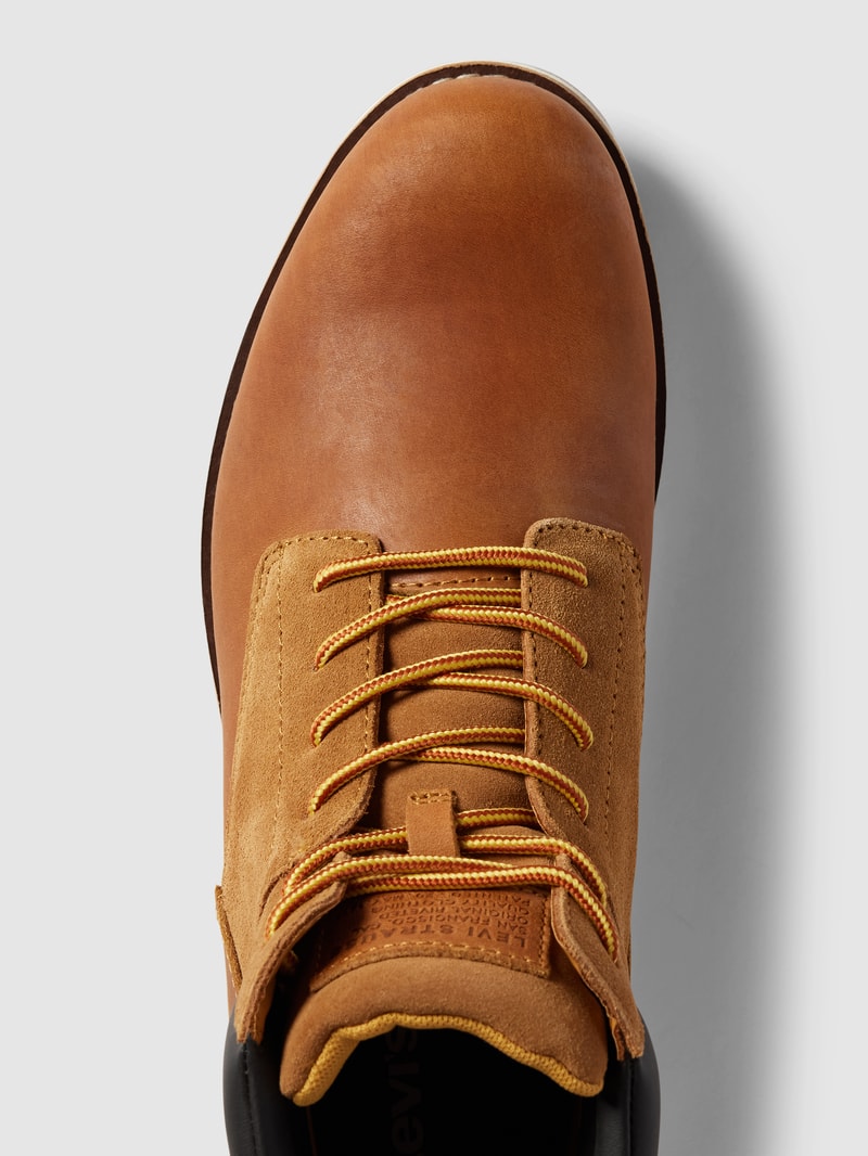 Boots mit Schnürung Modell 'JAX PLUS' in hellbraun
