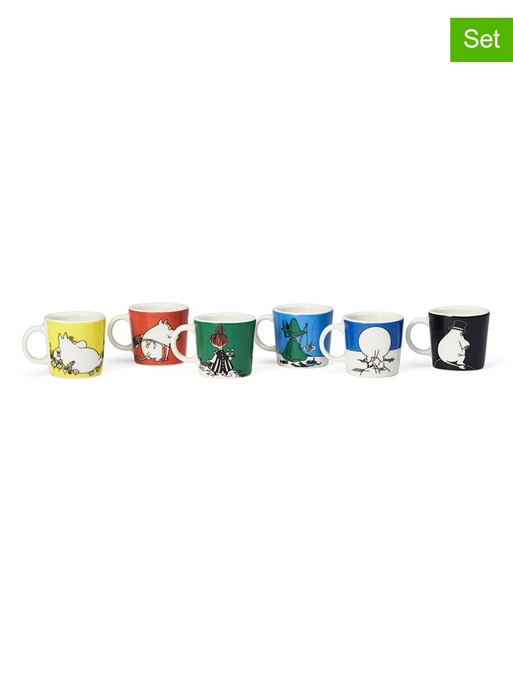 Moomin 6er-Set: Tassen in Bunt - 12 ml günstig kaufen onesize