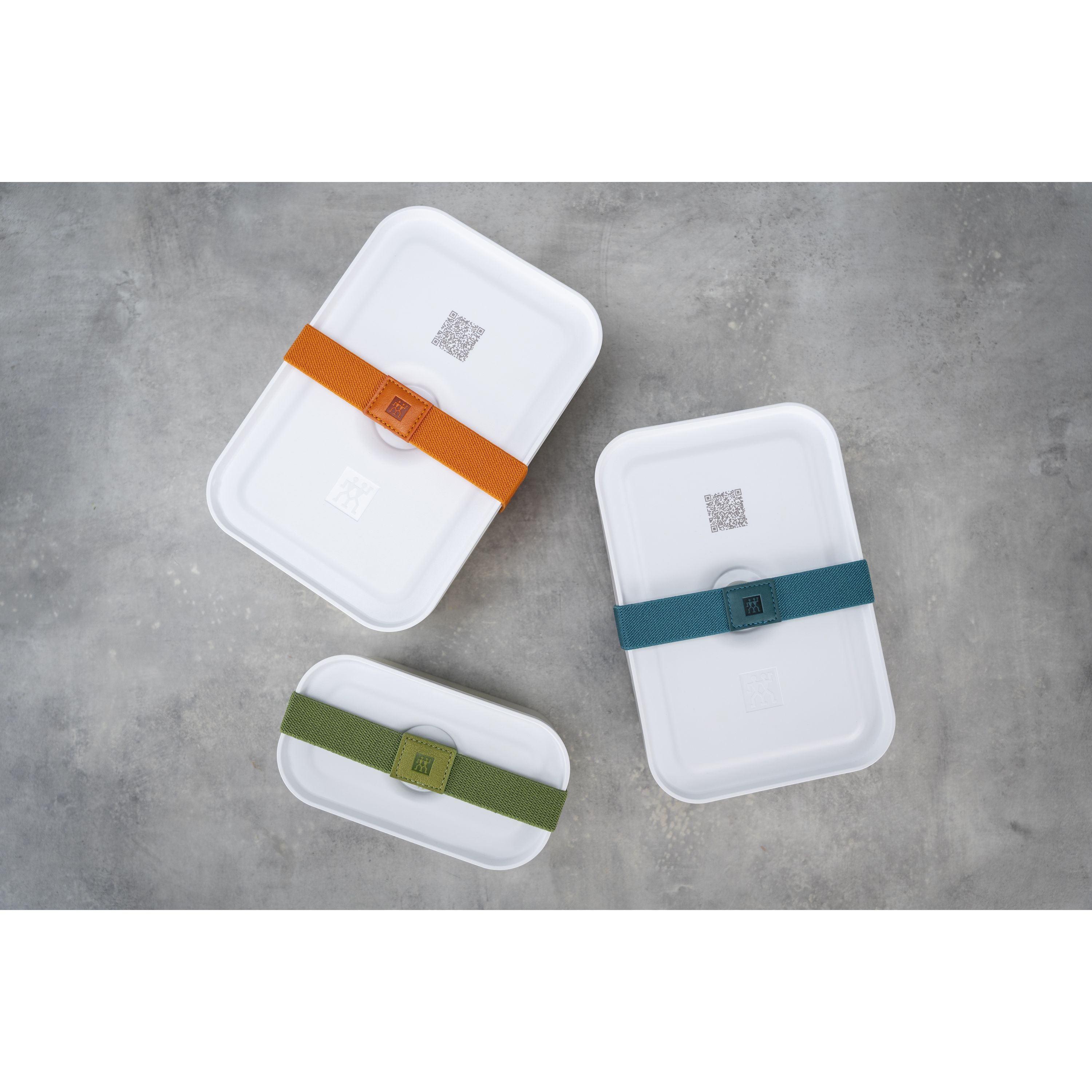 Vakuum Lunchbox M, Kunststoff, Weiß-grau