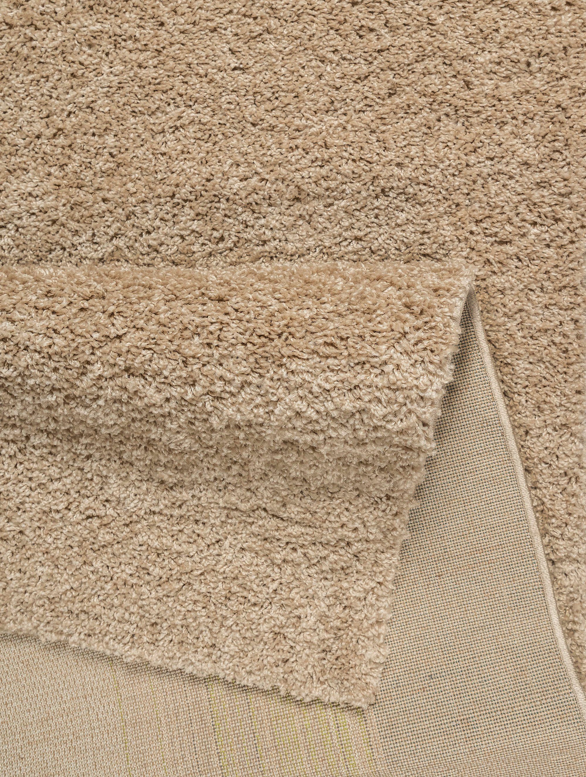 Hochflor-Teppich Shaggy 30, Home affaire, rechteckig, Höhe: 30 mm, Teppich, Uni Farben, besonders weich und kuschelig