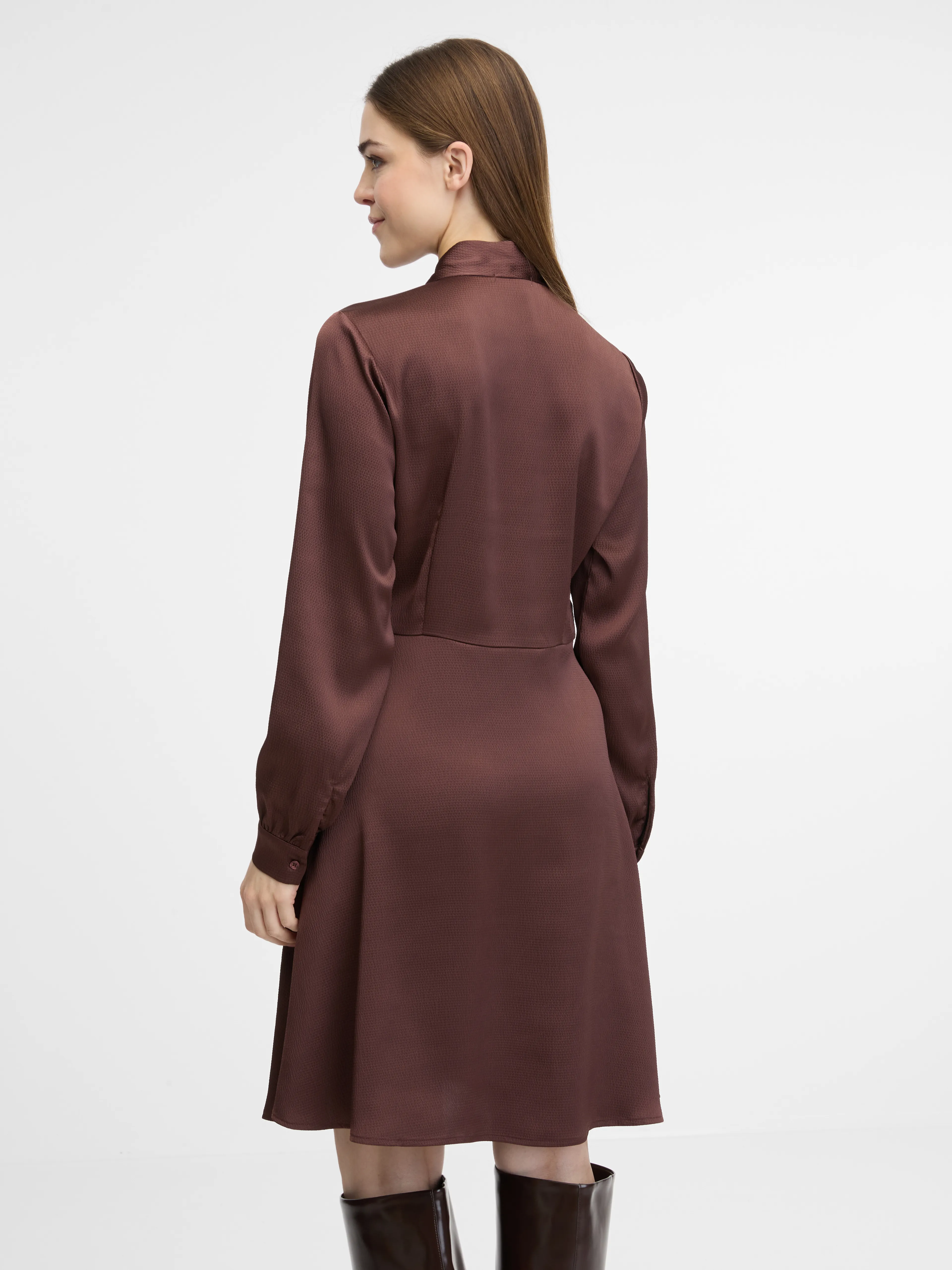 Braunes knielanges Damenkleid ORSAY