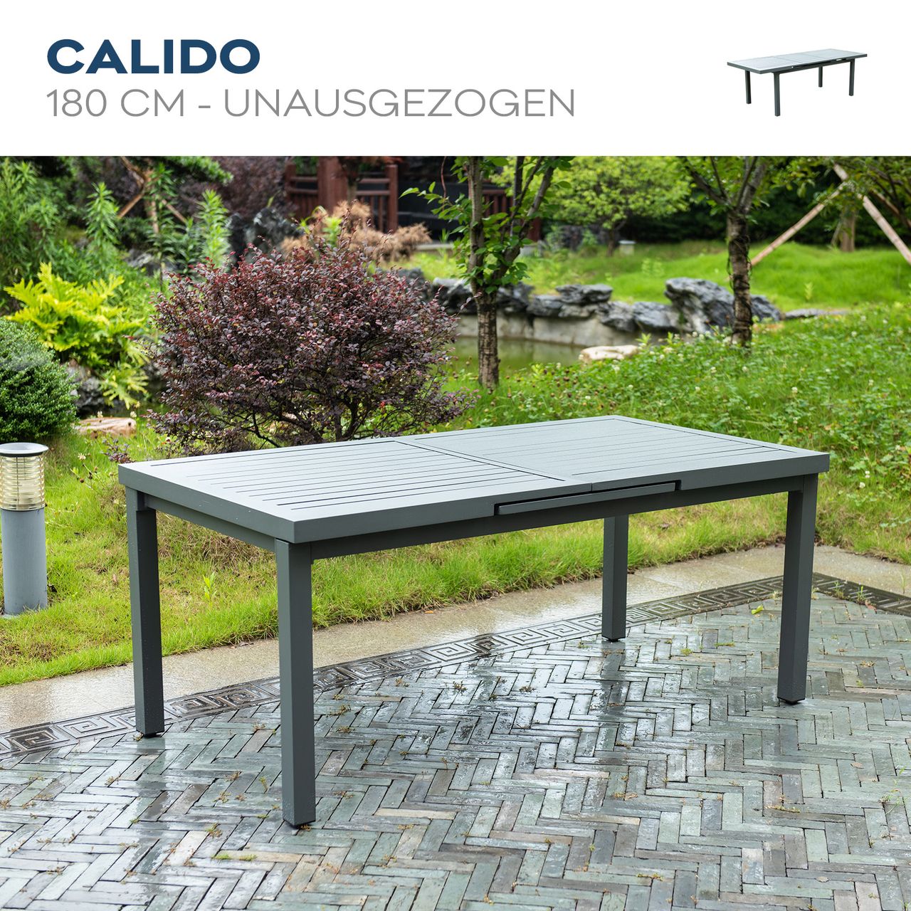 Home Deluxe Sitzgruppe CALIDO MADERA 4 Stühle