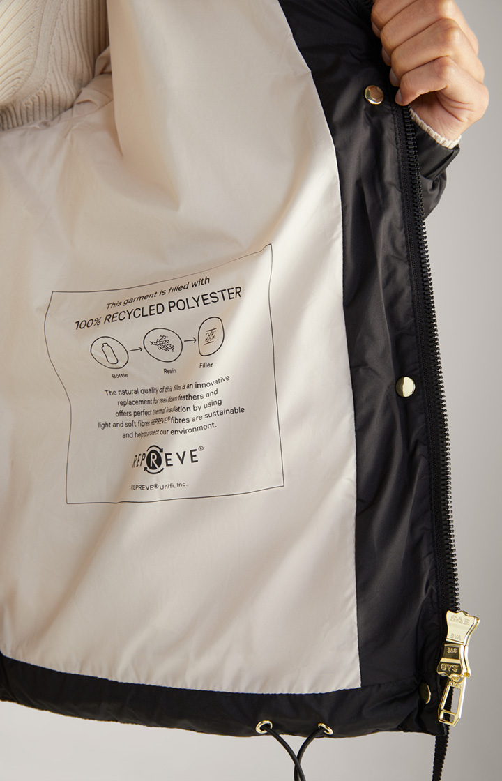 Steppjacke in Schwarz
