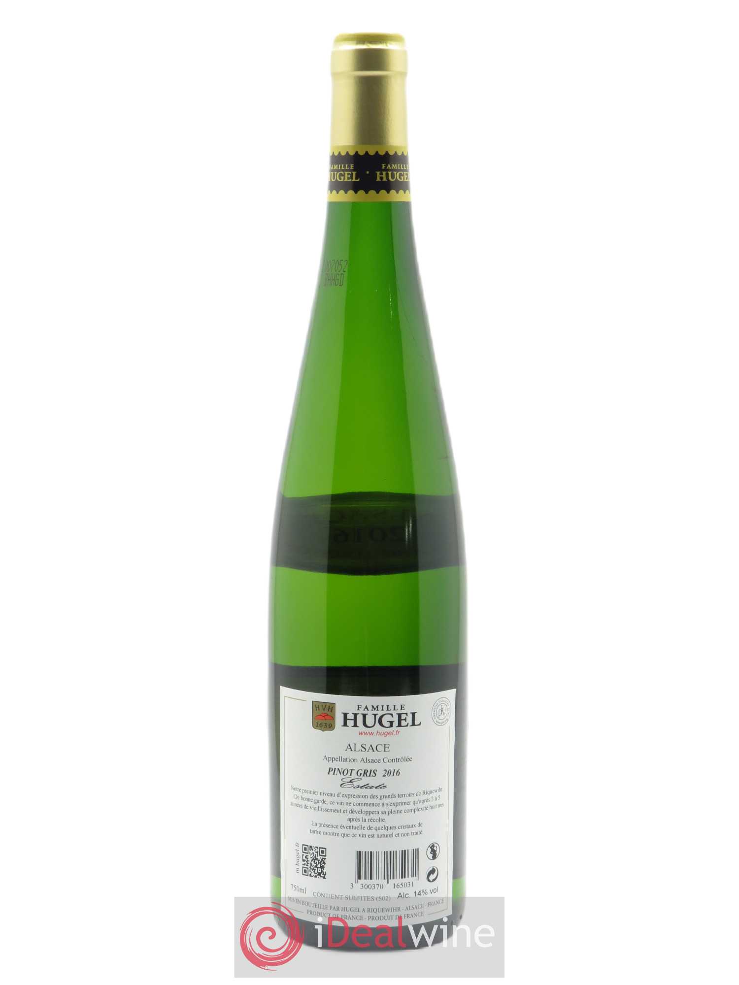 Alsace Pinot Gris Hugel (Domaine)  2016 - Lot de 1 Bouteille