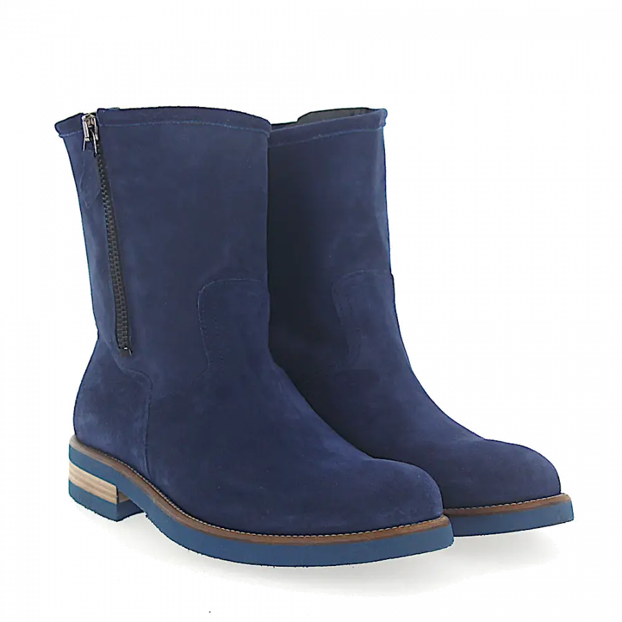 Budapester - Stiefeletten 598 Veloursleder - blau
