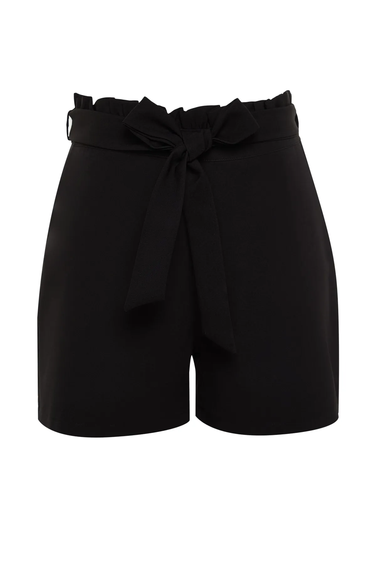 Trendyol Curve  Schwarze Finike Carrot Woven Shorts & Bermuda TBBSS23AP00018