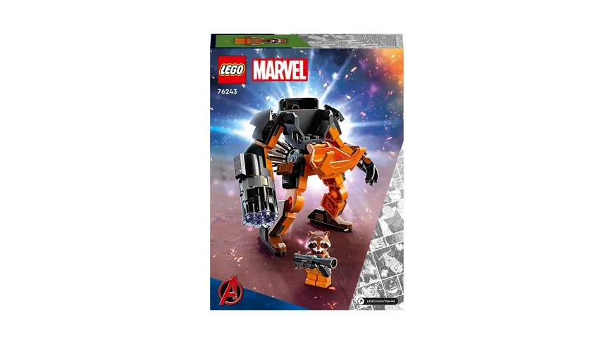 LEGO Marvel 76243 Rocket Mech, Action-Figur aus Guardians of the Galaxy