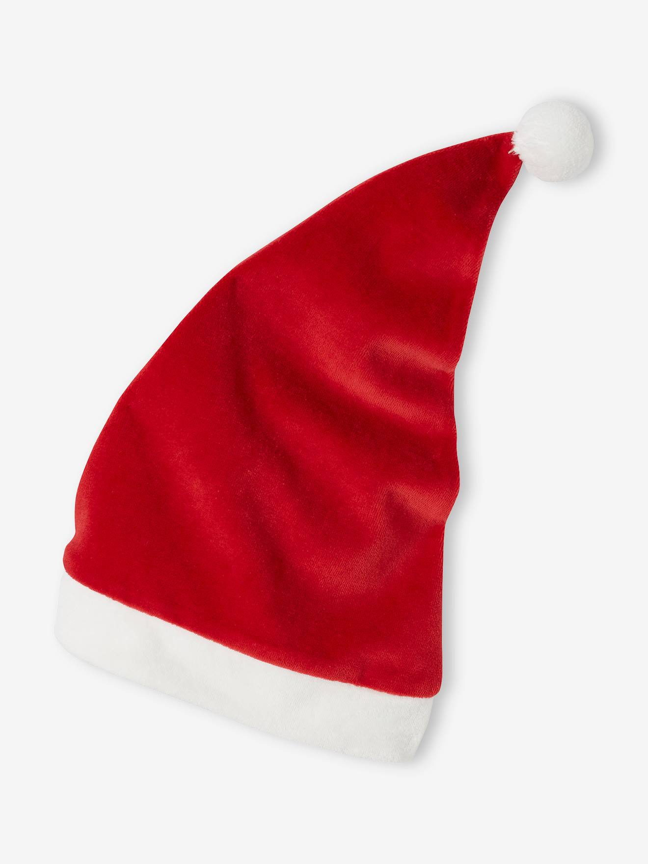 Vertbaudet Baby Samt-Strampler & Mütze, Weihnachtsmann Oeko-Tex - rot