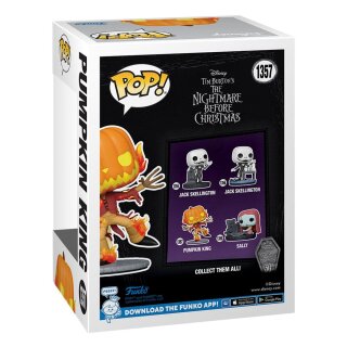 Nightmare before Christmas 30th POP! Disney Vinyl Figur Pumpkin King 9 cm
