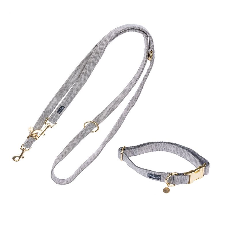 Sparset Nomad Tales Calma Hundeleine + Halsband, stone | bitiba %