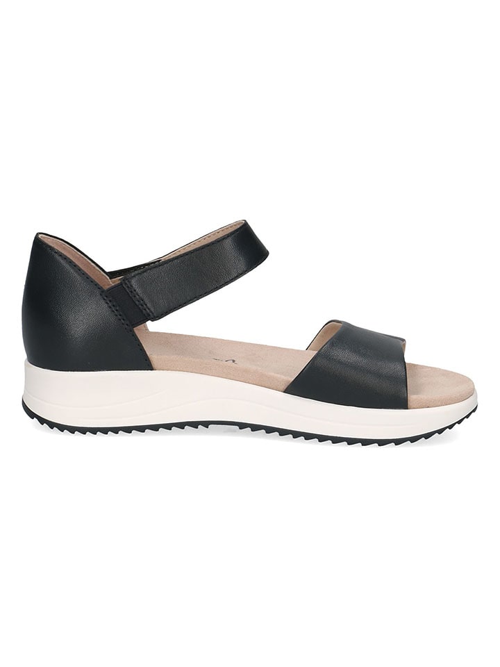 Caprice Leder-Sandalen in Dunkelblau günstig kaufen