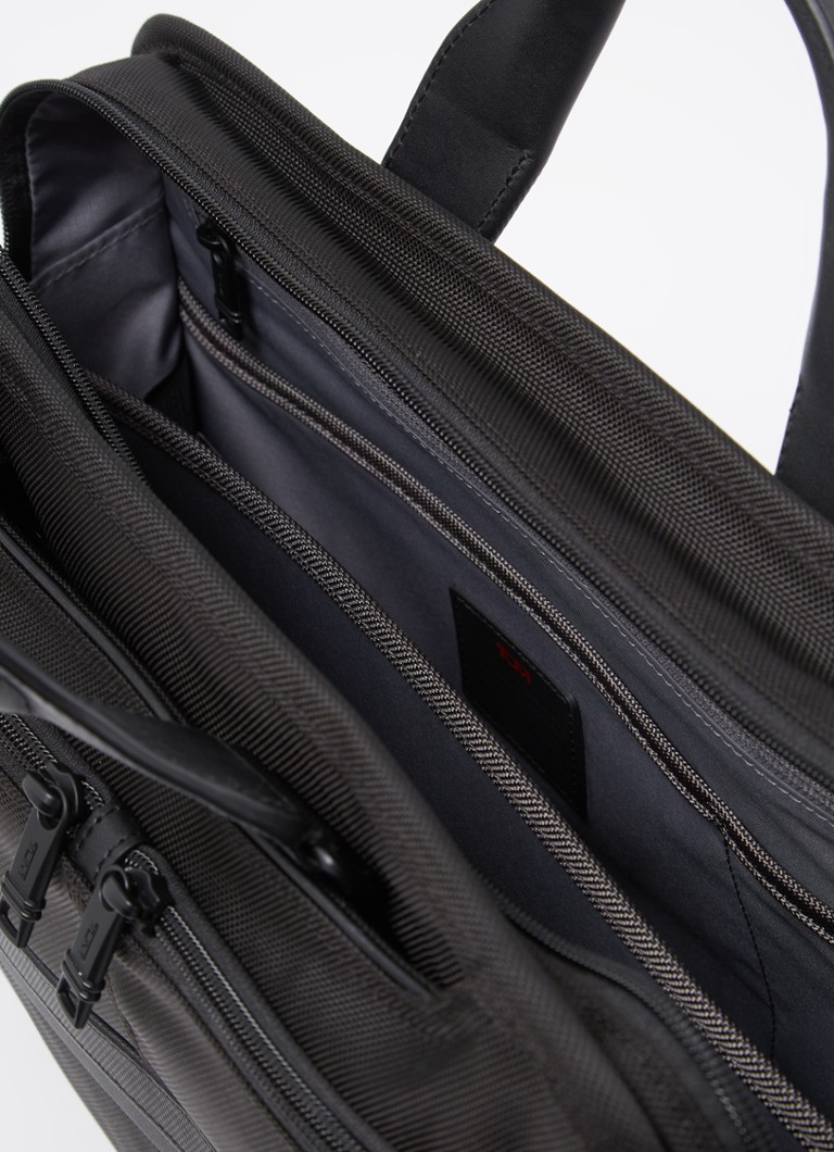 Tumi Alpha Organizer -portfoliolaukku nahkayksityiskohdilla