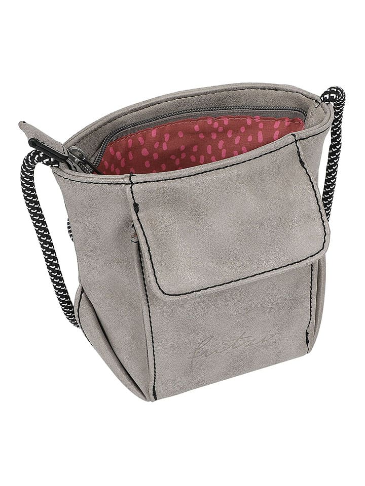 Fritzi aus Preußen Umhängetasche in Grau - (B)8 x (H)18 x (T)14 cm günstig kaufen onesize
