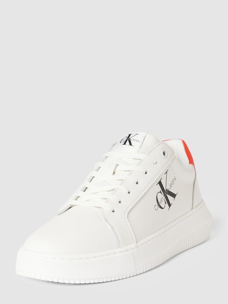 Sneaker mit Label-Details Modell 'CHUNKY' in weiss