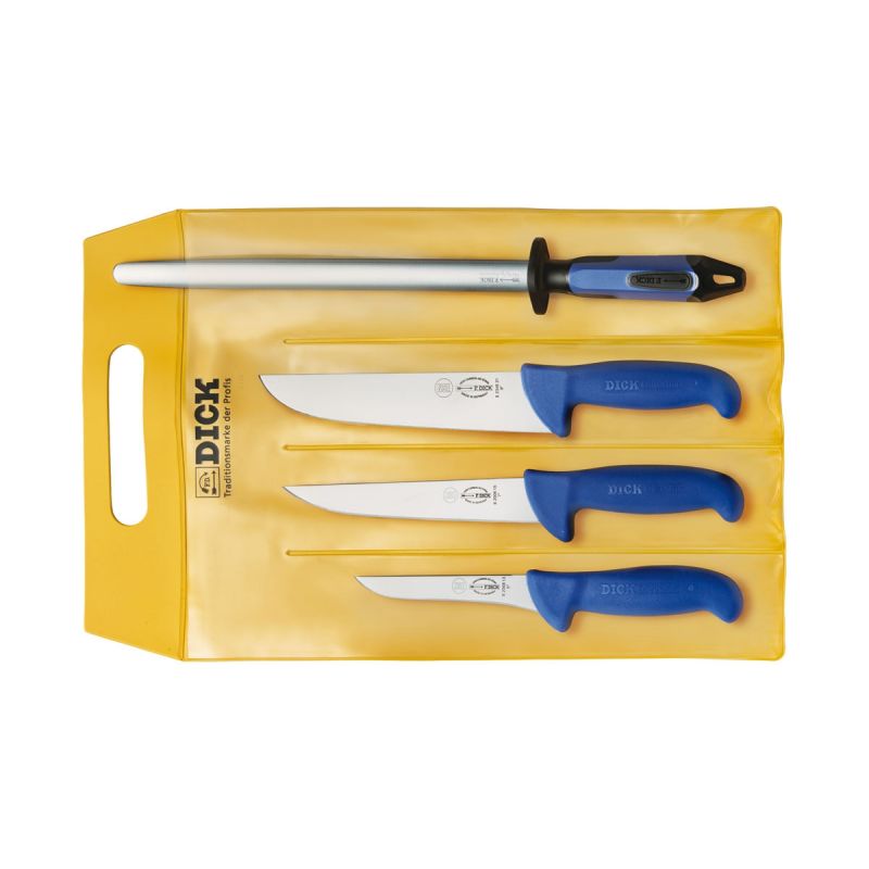 Dick Ergogrip Metzgermesserset mit Wetzstahl 4-tlg. 8255500