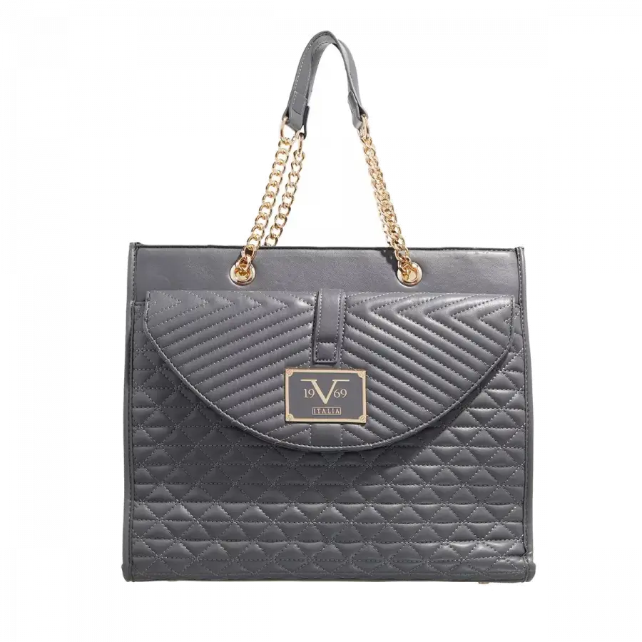 19V69 Italia - 19v69 Italia Shoulder Bags Metallkette Gray - grau