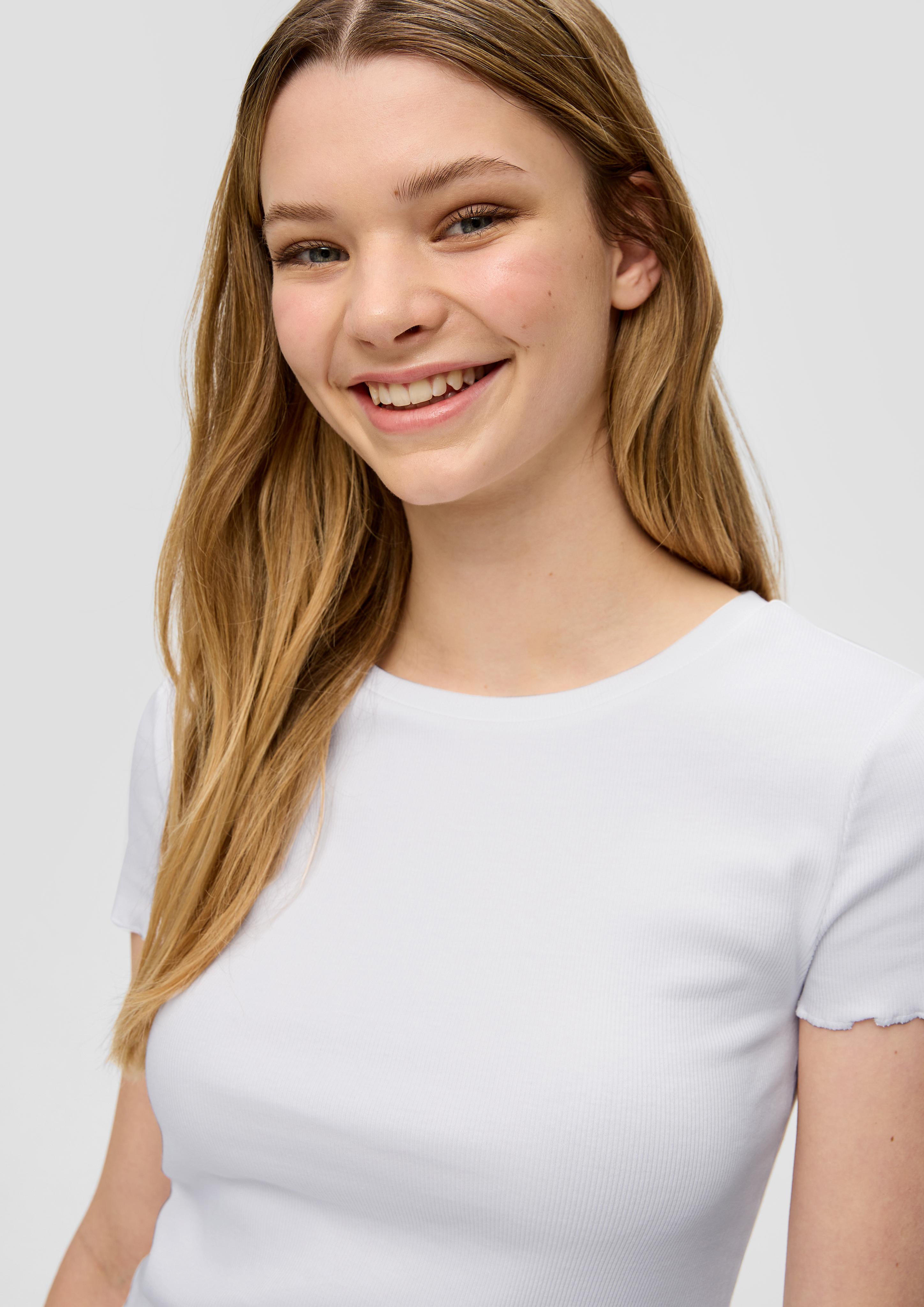 Cropped Top mit Rippstruktur  2141204-0100