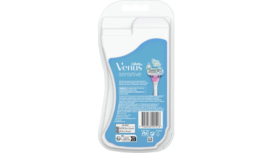 Venus GILLETTE Rasierer Sensitive 3er