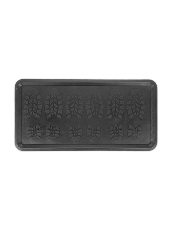 relaxdays Schuhabtropfschale in Schwarz - (B)80 x (T)40 cm günstig kaufen onesize