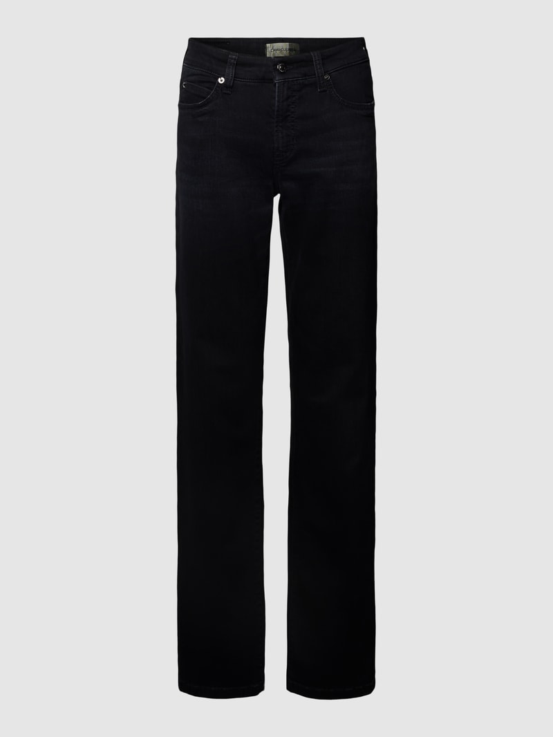 Jeans mit Gesäßtaschen Modell 'PARIS' in schwarz