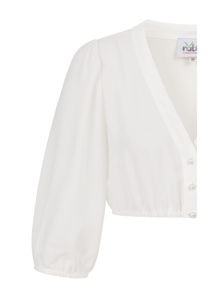 Nübler Dirndlbluse Charlotte 3/4-Arm in Creme günstig kaufen