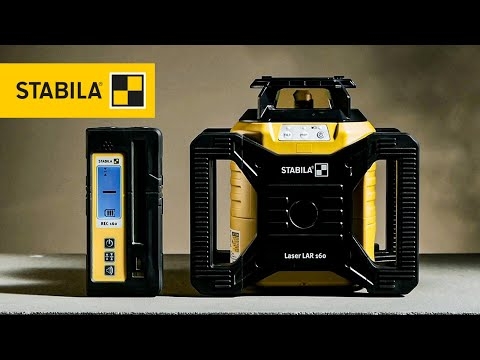 Stabila 19241 rotacinis lazerinis nivelyras LAR 160 raudonas, 7 dalių rinkinys