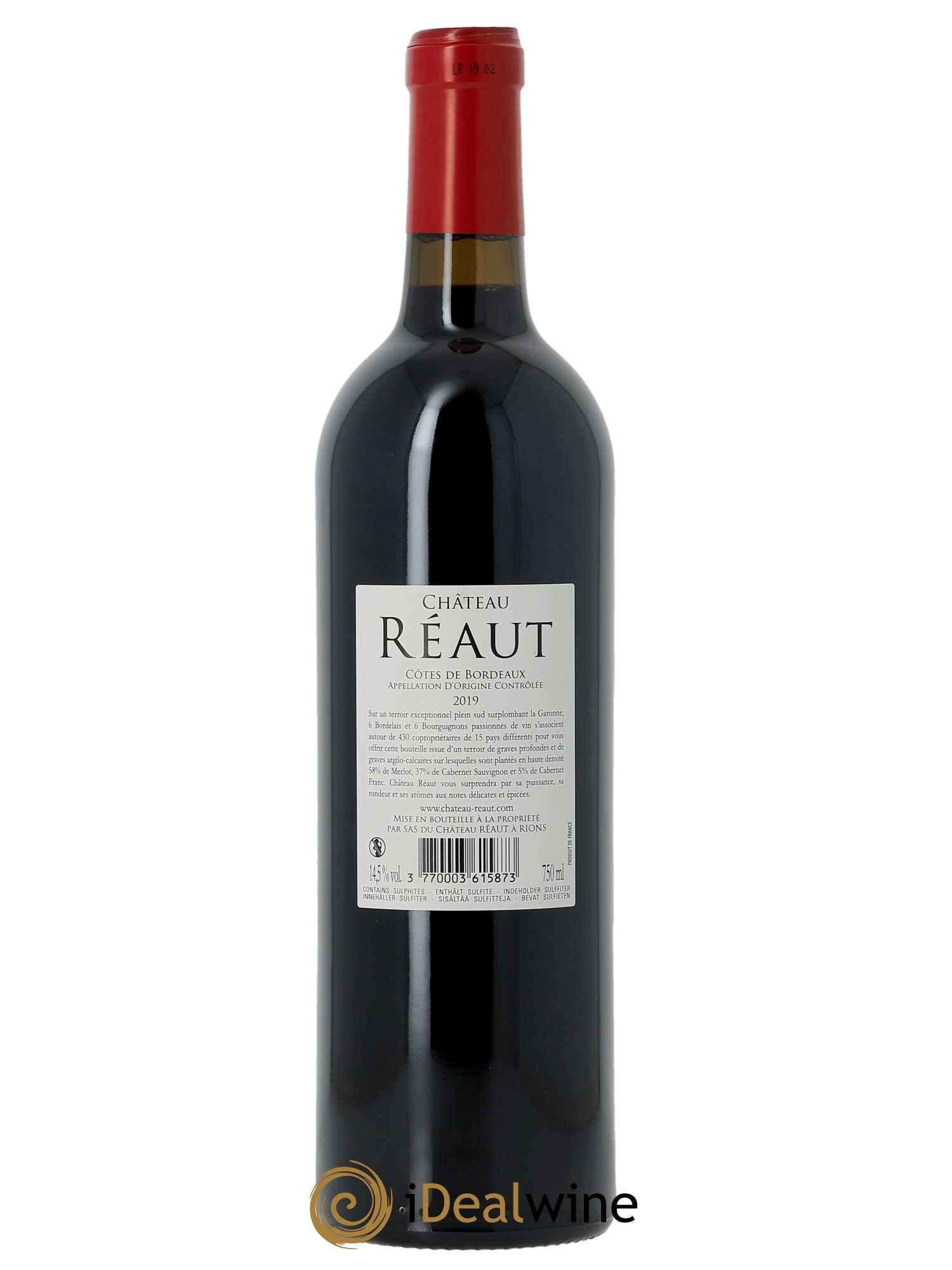 Château Réaut  2019 - Lot de 1 Bouteille