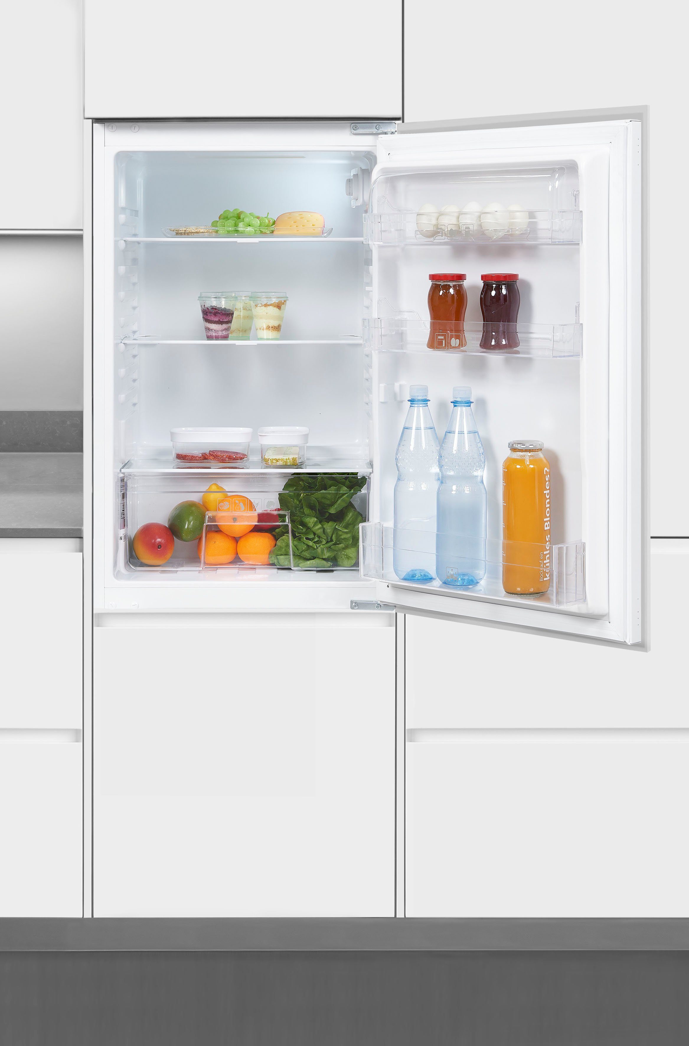 exquisit Einbaukühlschrank EKS131-V-040F, 88 cm hoch, 54 cm breit