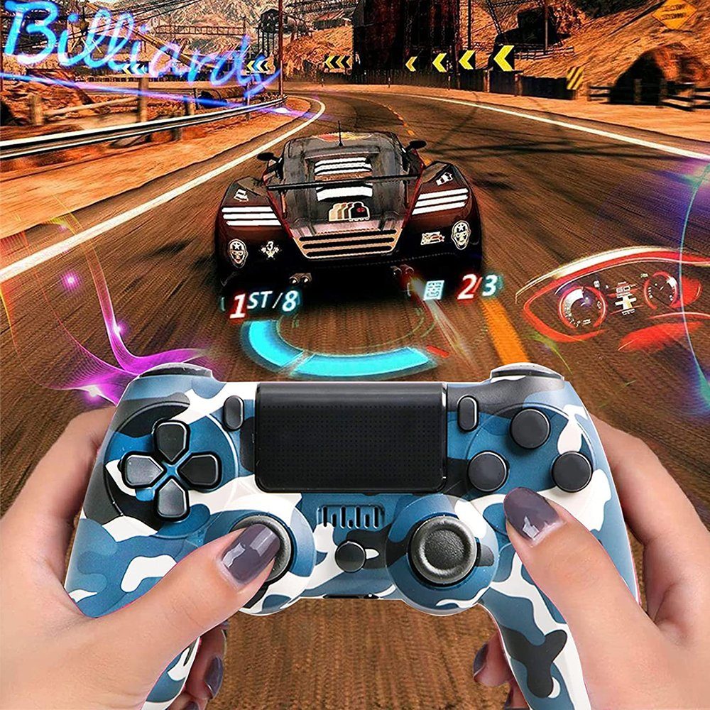 KINSI Gamepad,Game Controller, Wireless Controller für PS4,600mAh PlayStation 4-Controller