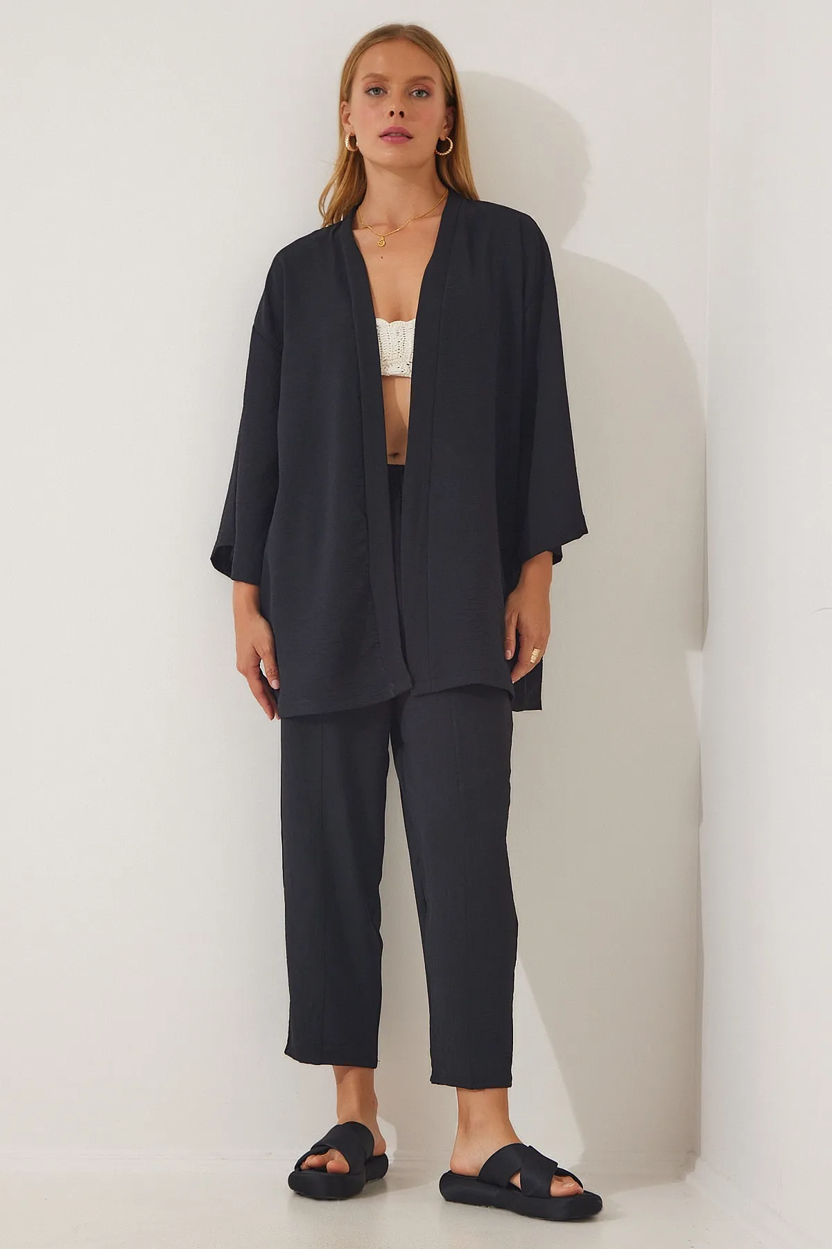 Happiness İstanbul  Zweiteiler - Schwarz - Oversized