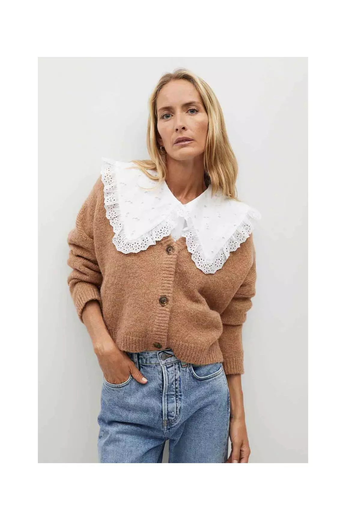 Mango Cardigans Femme couleur marron