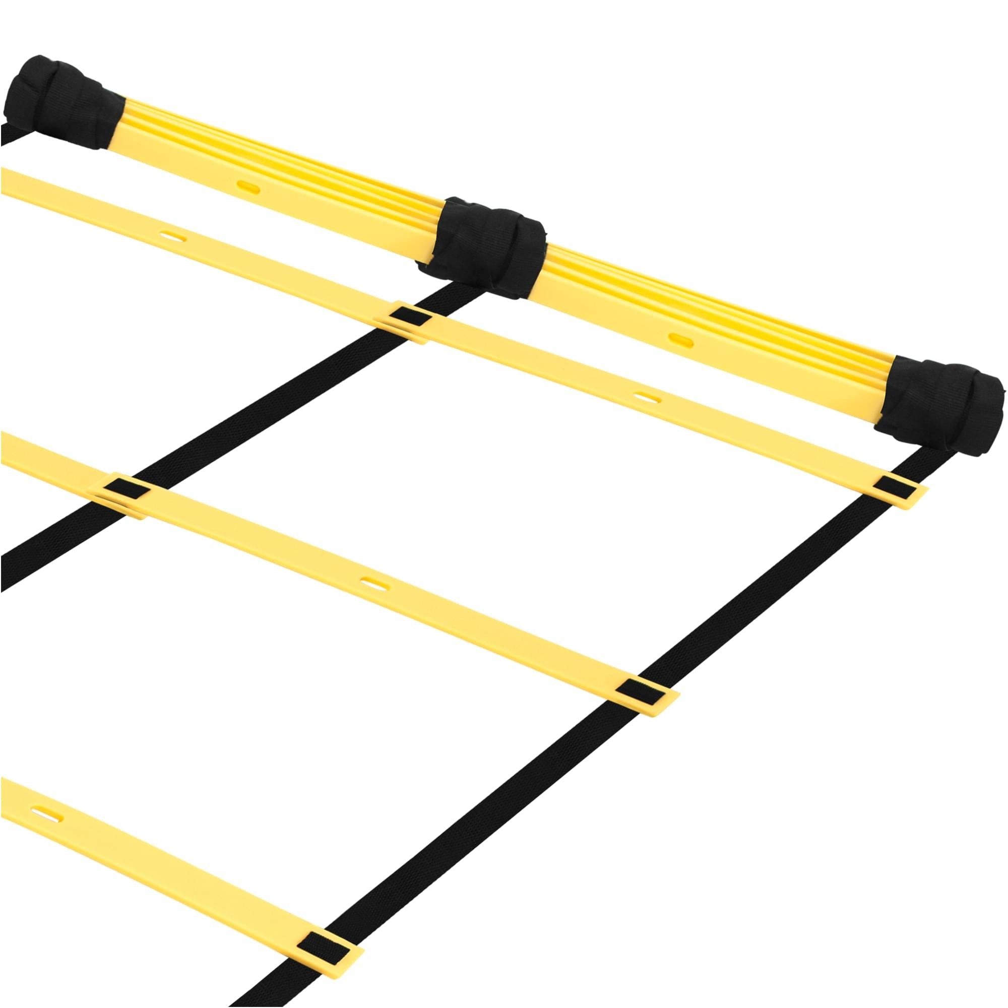 GORILLA SPORTS Koordinationsleiter 12 Sprossen, Verstellbar, Fussball Agility Leiter, Trainingsleiter