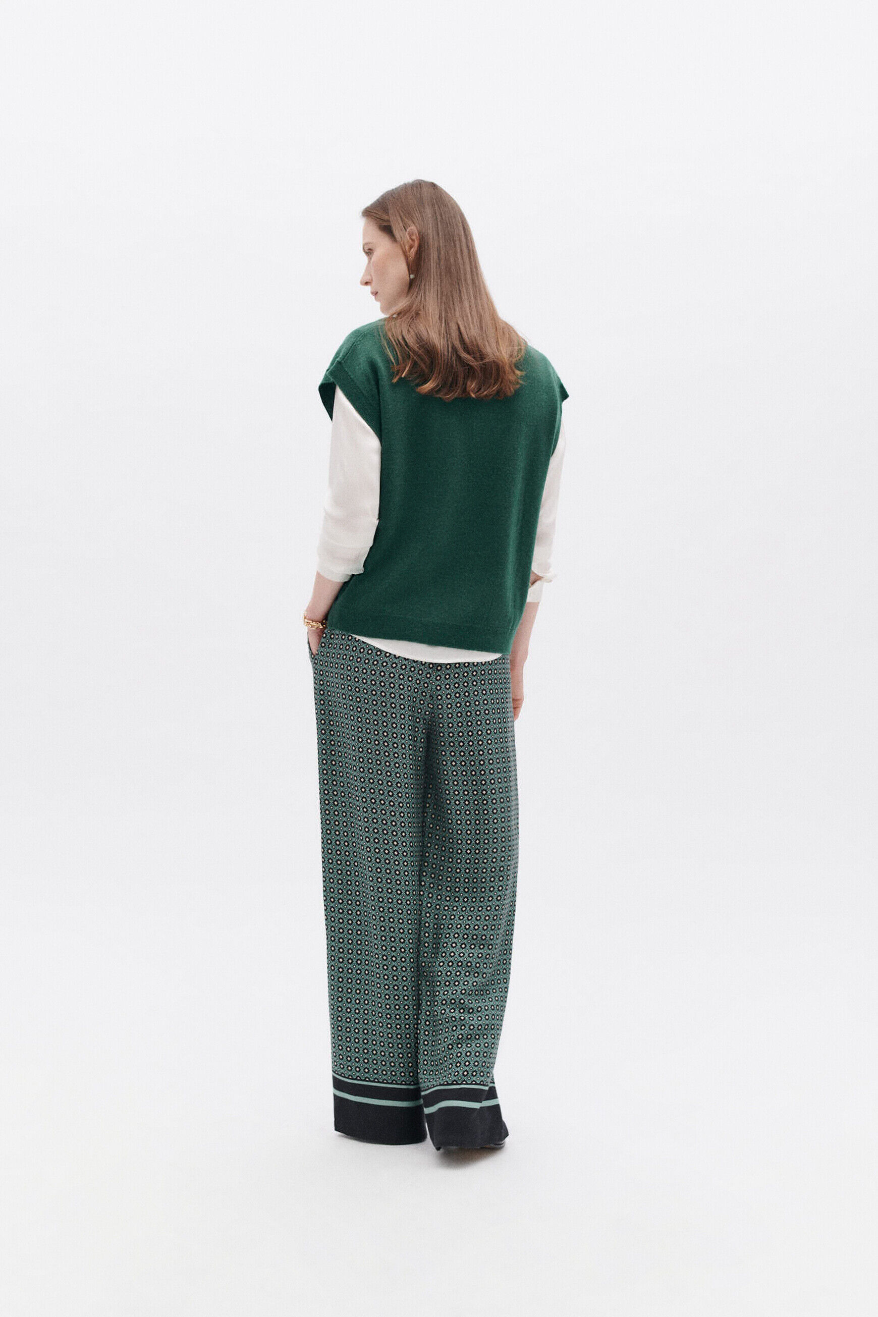 Pull mathilde vert fonce femme