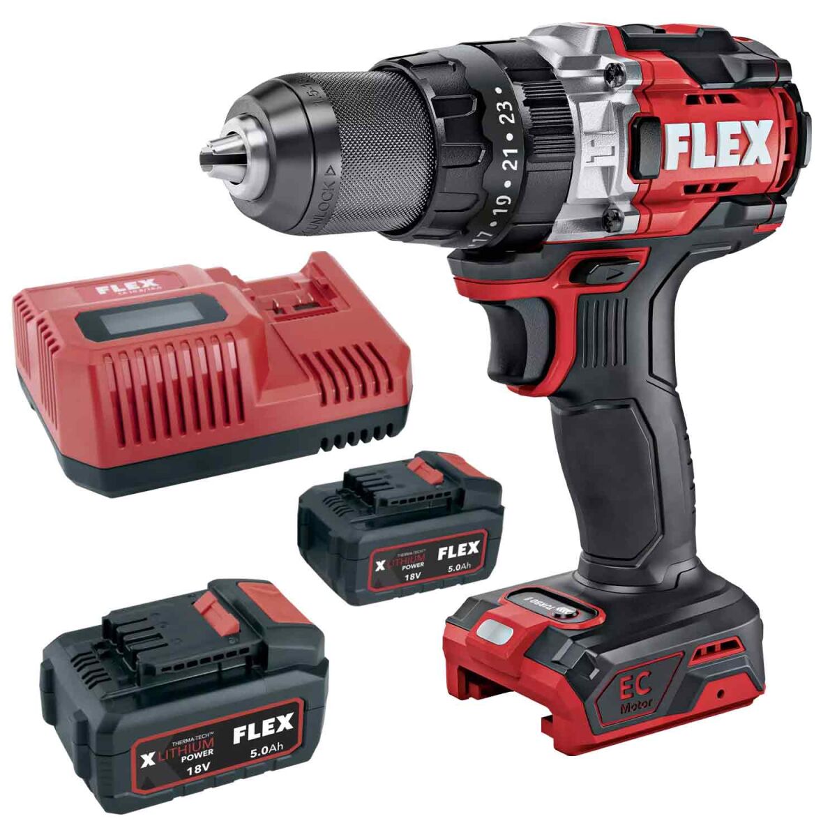 FLEX PD 2G 18.0-EC C Akku Schlagbohrschrauber   P-Set 55 R