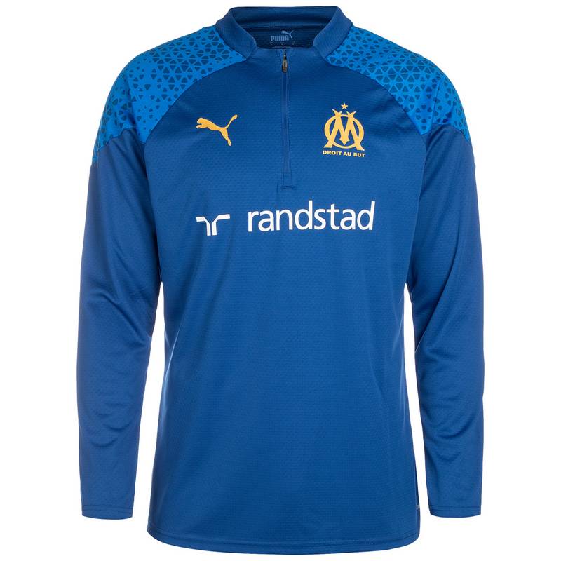 PUMA Olympique Marseille Training 1/4 Zip Top Sweatshirt Herren