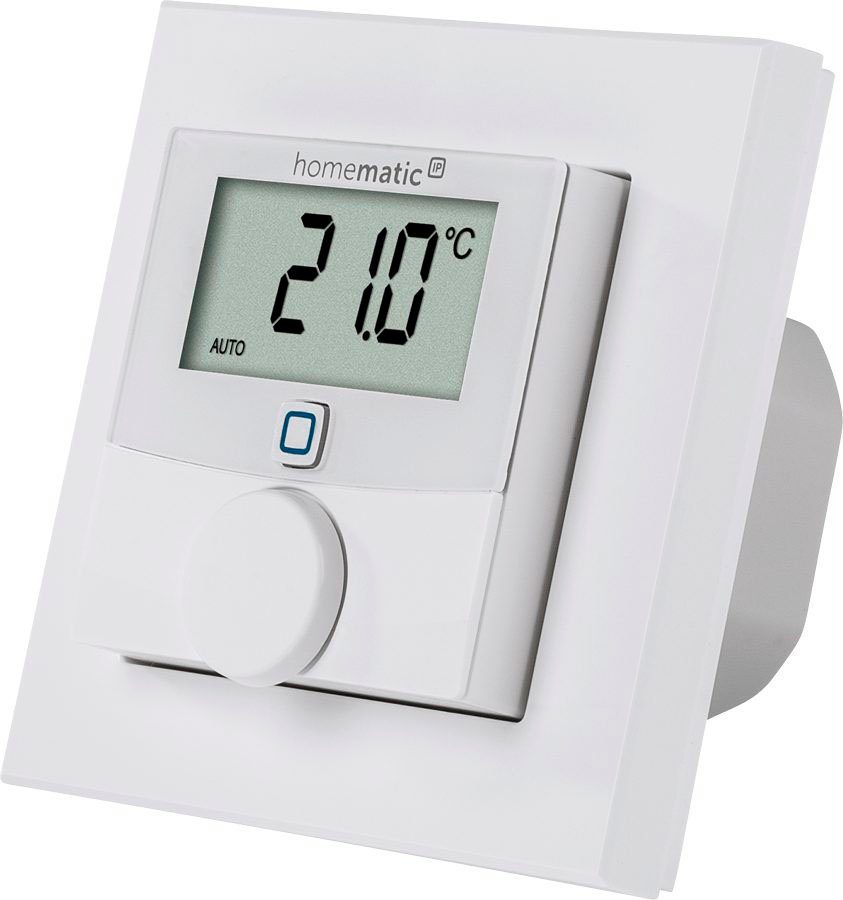 Homematic IP Heizkörperthermostat Wandthermostat mit Schaltausg. für Markenschalter (150628A0)