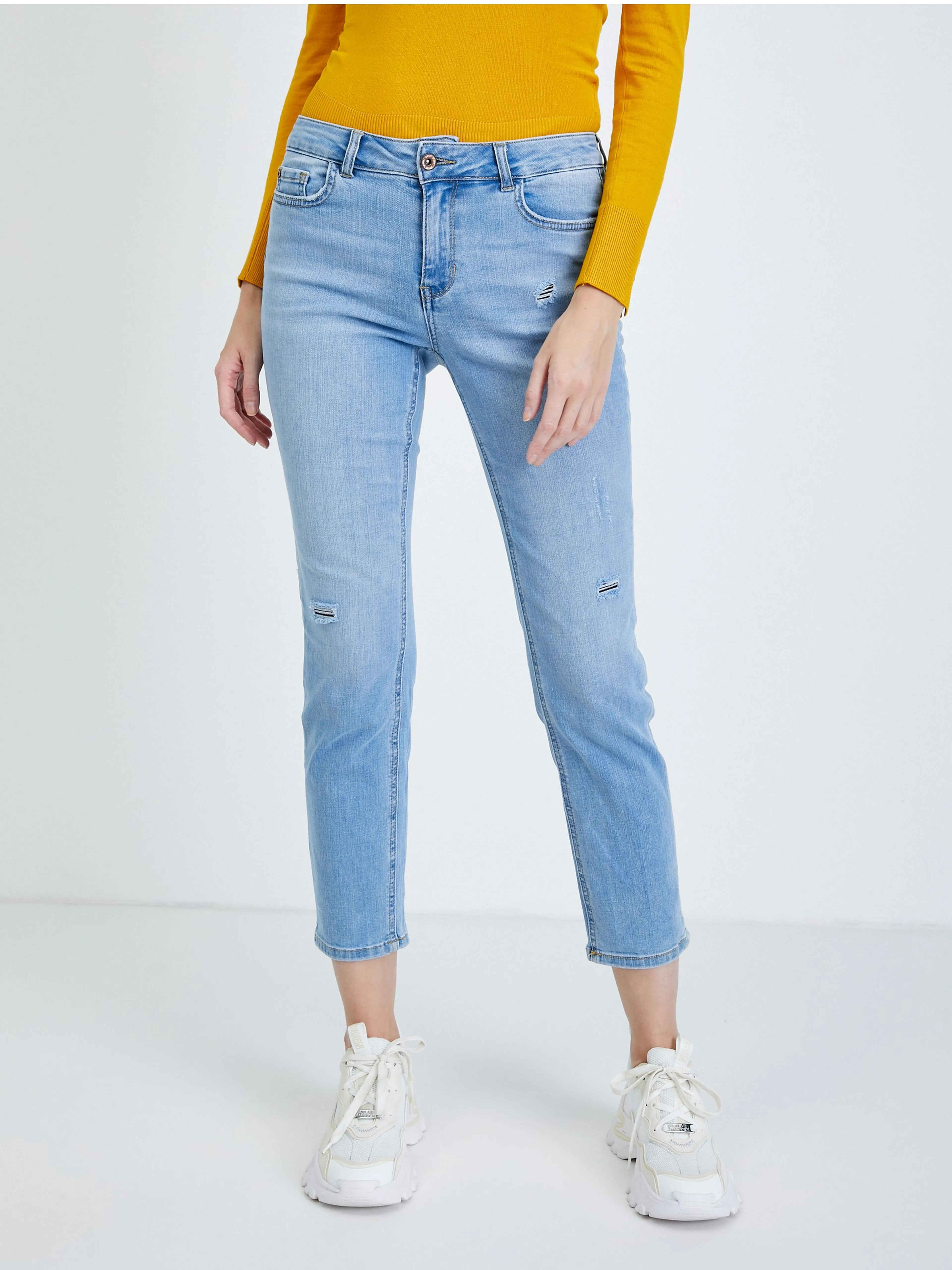 Hellblaue Straight Fit Jeans ORSAY