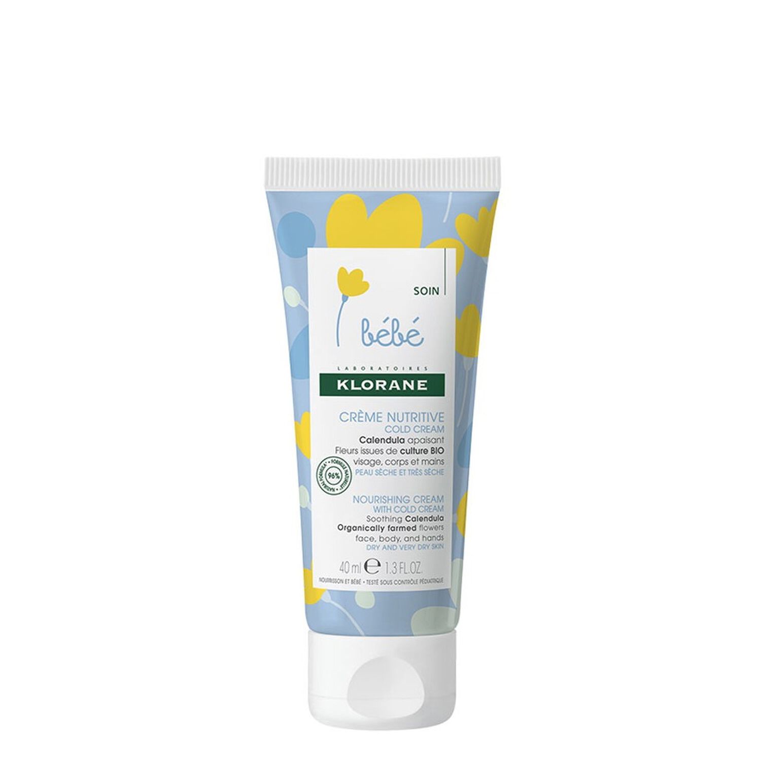 Klorane Crème Nutritive Bébé Cold Cream au Calendula - 40 ml