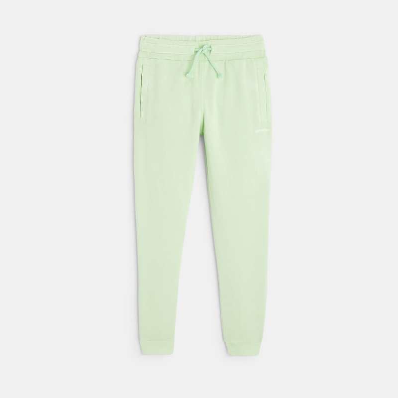 Jogging vert pistache CONFETTI pigments naturels mixte