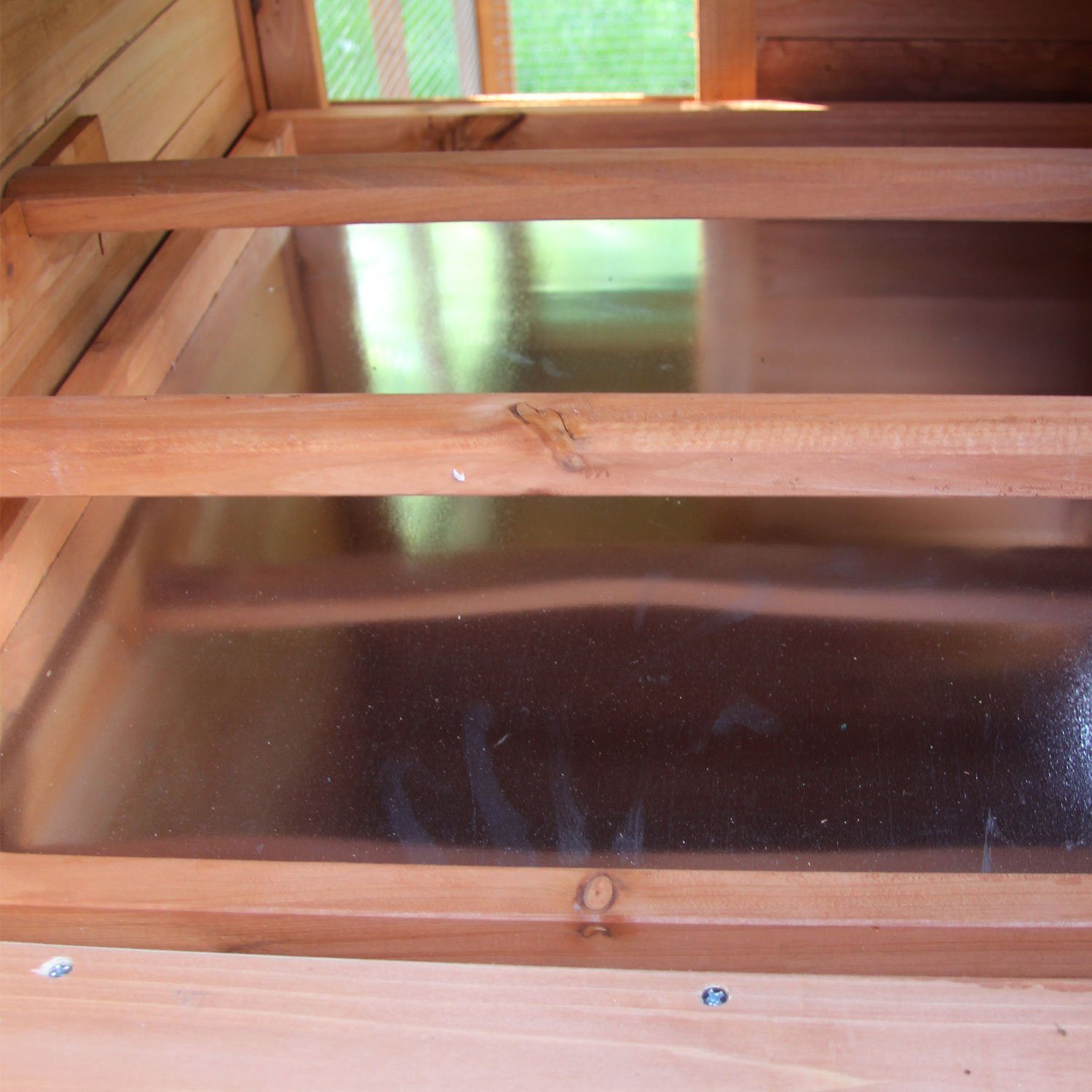NYVI Hühnerstall Hühnerstall XXL 188 x 70 x 117 Hühnerhaus mit Auslauf und Nistkasten, Imprägniertes Holz, winterfest, mit Auslauf, mit Dachpappe