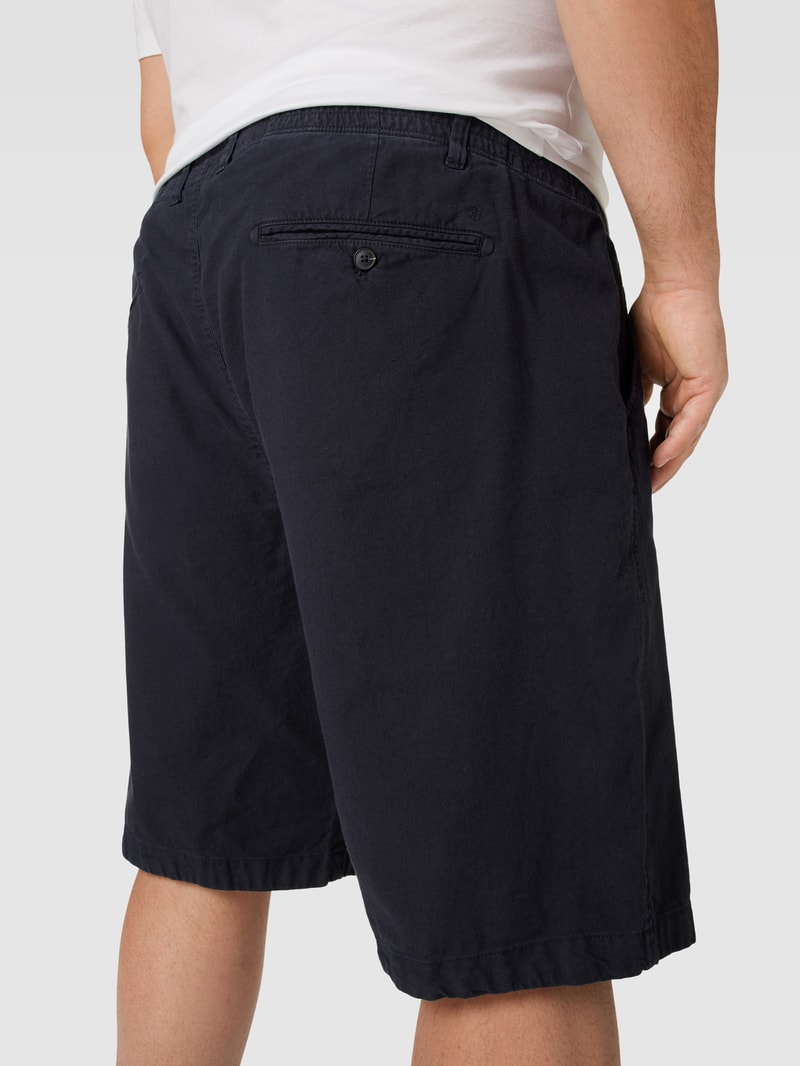 PLUS SIZE Bermudas mit Gesäßtaschen Modell 'Salo' in marineblau