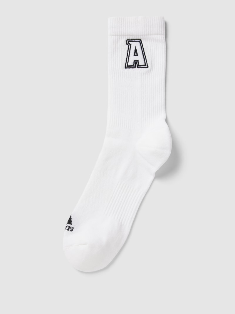 Socken mit Label-Stitching in weiß