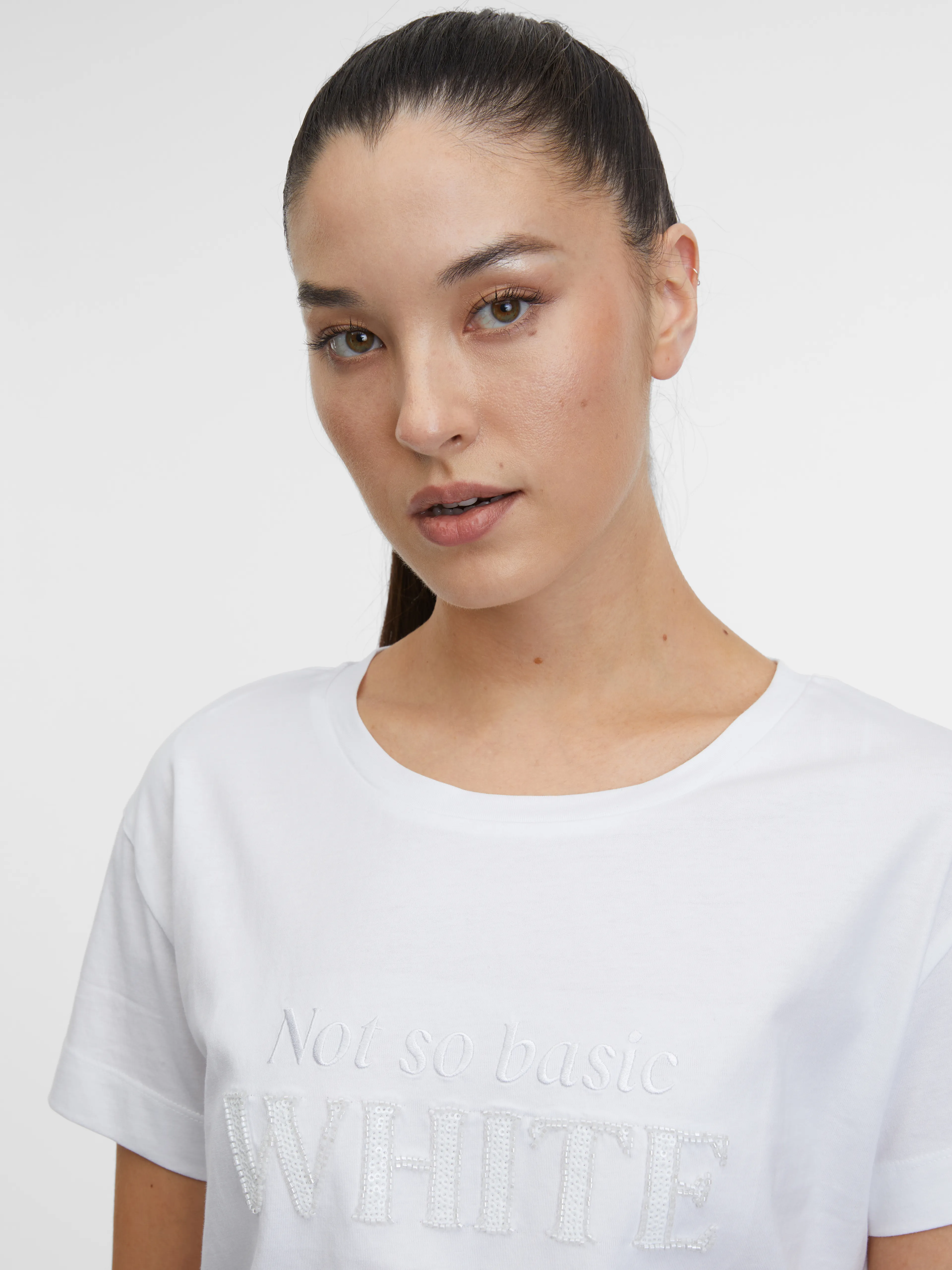 Weißes Damen-T-Shirt ORSAY