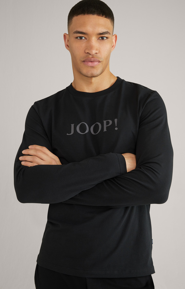 Loungewear Longsleeve in Schwarz